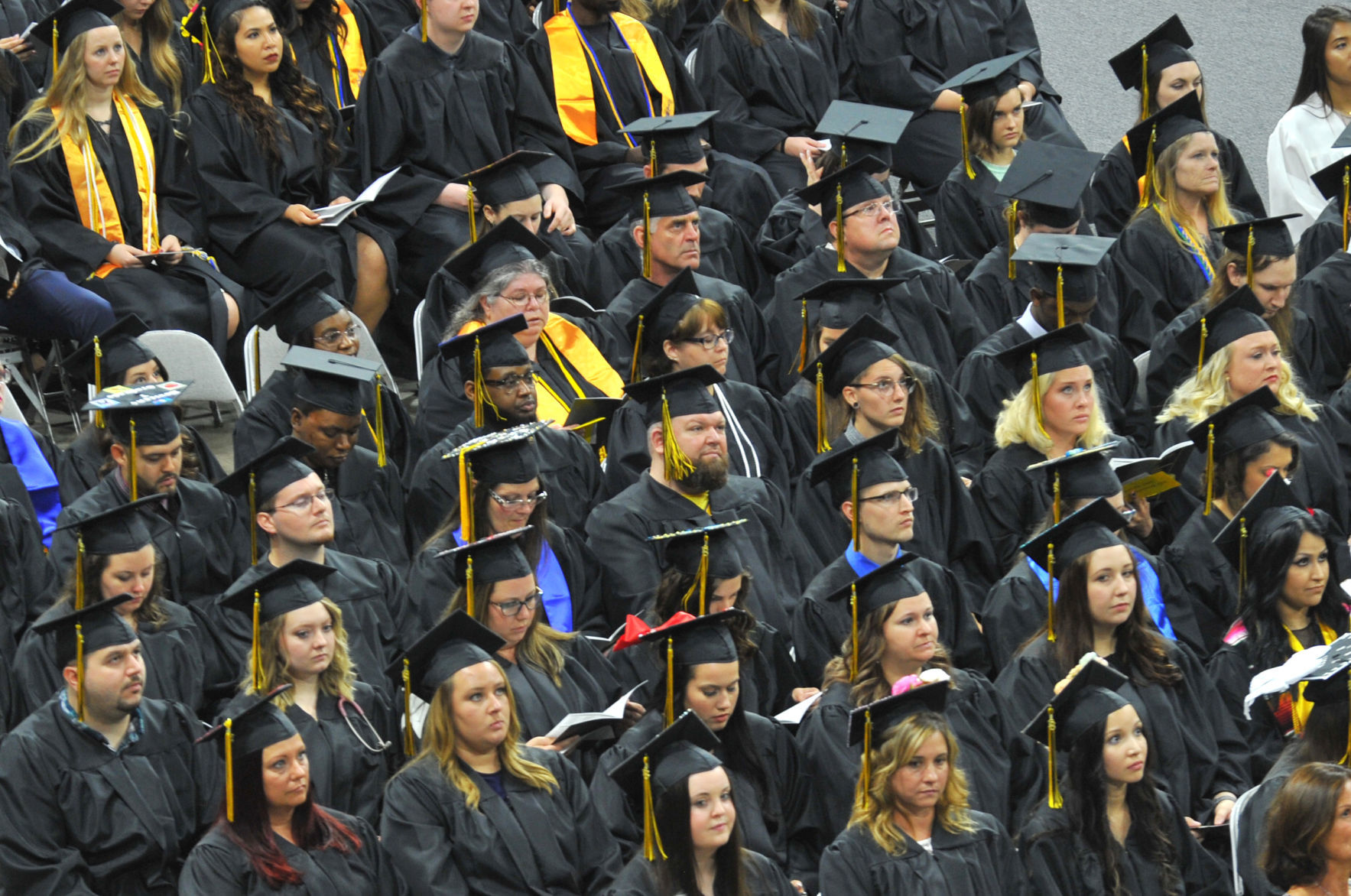 Black Hawk College Commencement Ceremony at the TaxSlayer Center Thursday, May 17, 2018 in Moline.